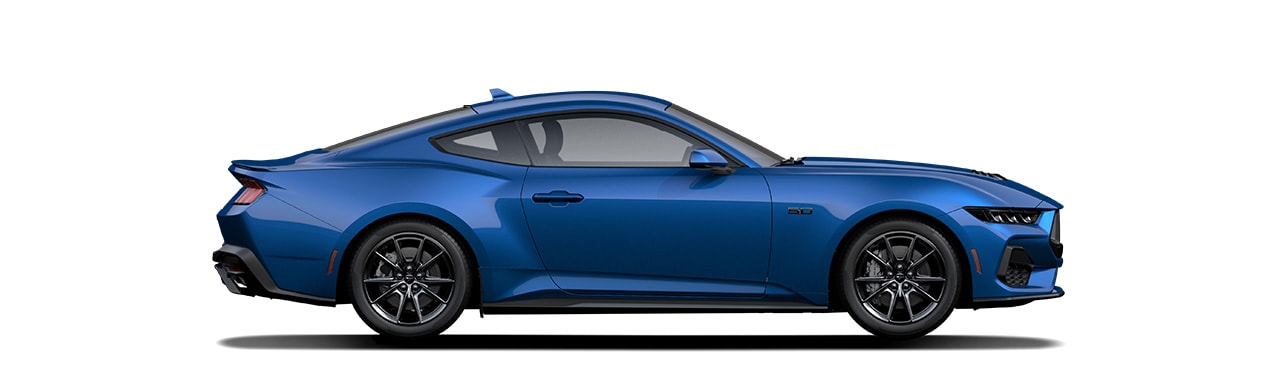 Espectacular Diseño del Vehículo Deportivo Ford Mustang 2024 en color Atlas Blue Metallic