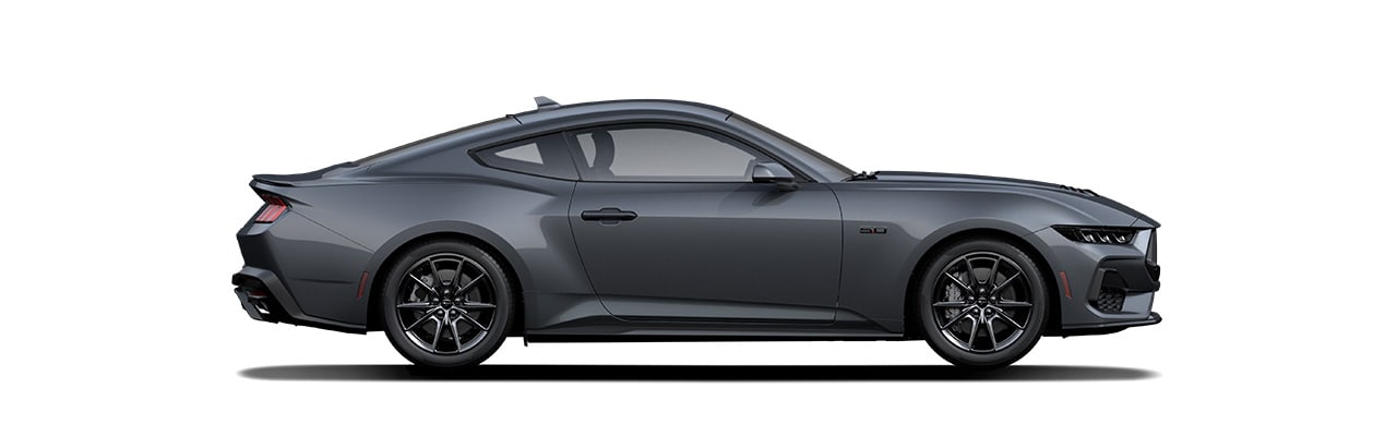 Espectacular Diseño del Vehículo Deportivo Ford Mustang 2024 en color Carbonized Gray Metallic