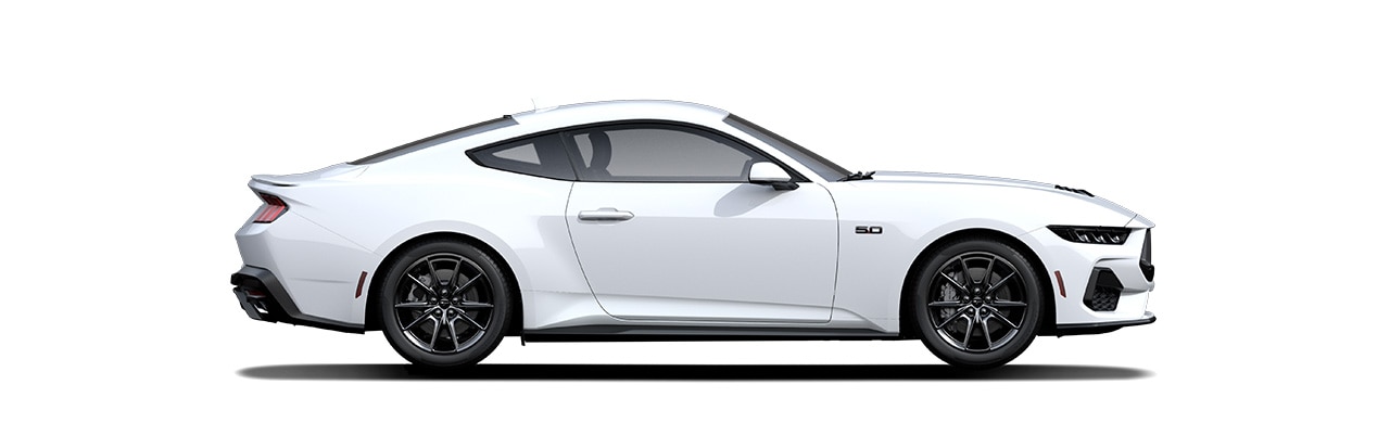 Espectacular Diseño del Vehículo Deportivo Ford Mustang 2024 en color Oxford White