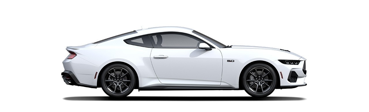 Espectacular Diseño del Vehículo Deportivo Ford Mustang 2024 en color Oxford White
