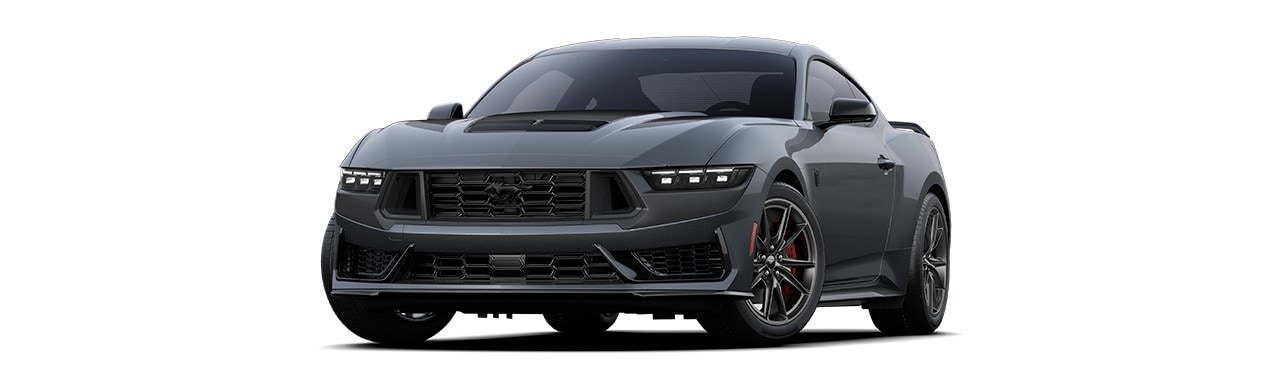 Ford Mustang Dark Horse 2025, sports car in Carbonized Gray Metallic color