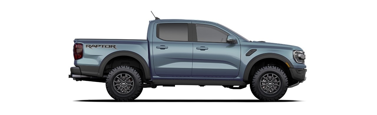 2025 Ford Ranger Raptor, pickup truck with great exterior design in Azure Gray