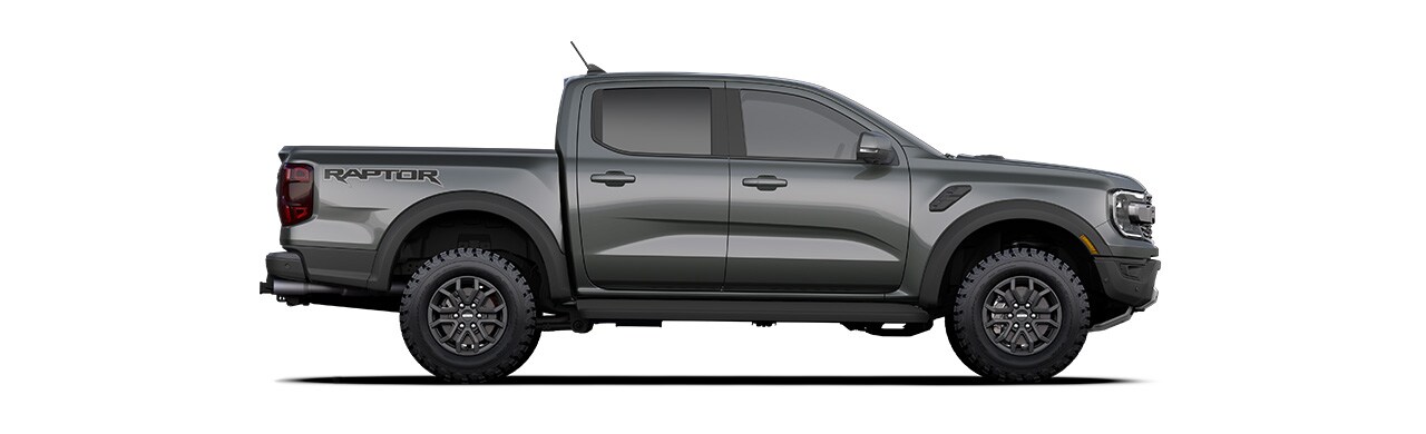 2025 Ford Ranger Raptor, pickup truck with great exterior design in Carbonized Gray Metallic