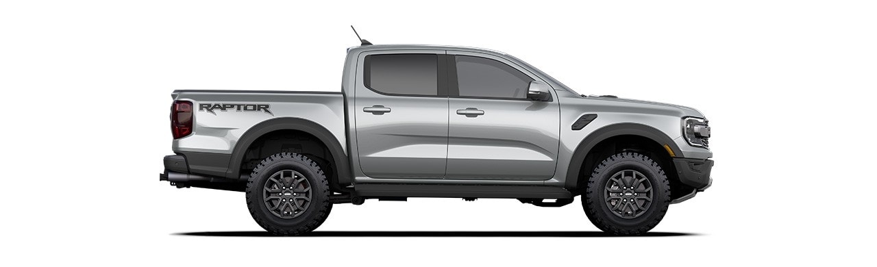 2025 Ford Ranger Raptor, pickup truck with great exterior design in Metallic Silver