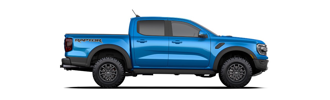 2025 Ford Ranger Raptor, pickup truck with great exterior design in Velocity Blue