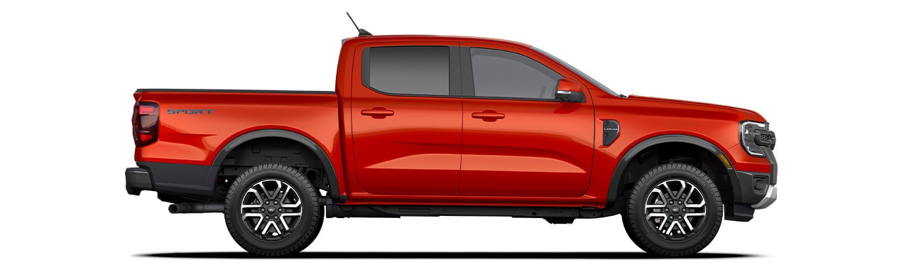 2024 Ford Ranger New Generation Pickup in Hot Pepper Red Metallic Tinted Clearcoat