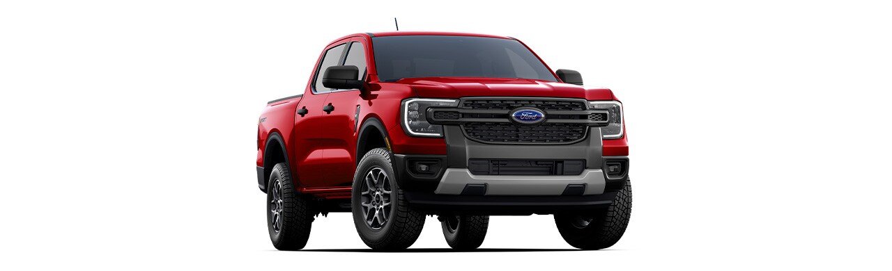 Ford Ranger 2025 XL version, SUV in Ruby Red Metallic color in Puerto Rico