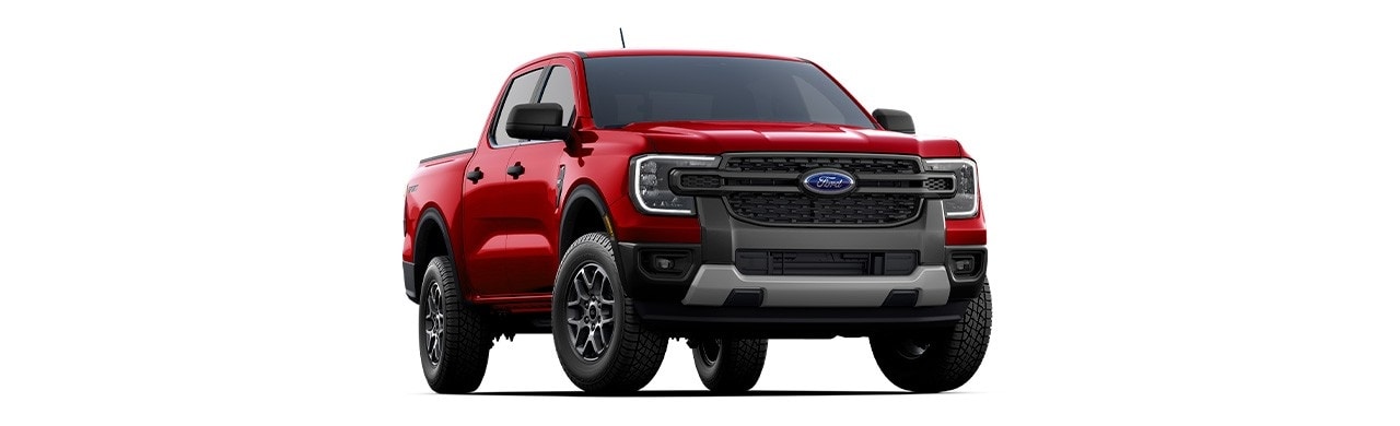 Ford Ranger 2025 XL version, SUV in Ruby Red Metallic color in Puerto Rico