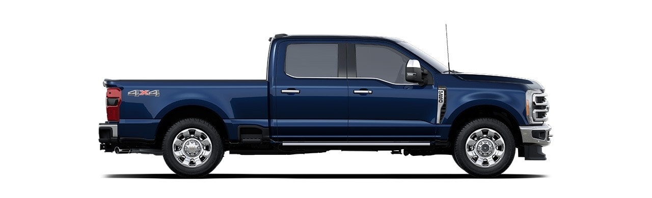 Ford Super Duty F-250 2024, Versión King Ranch en Color Antimatter Blue Metallic