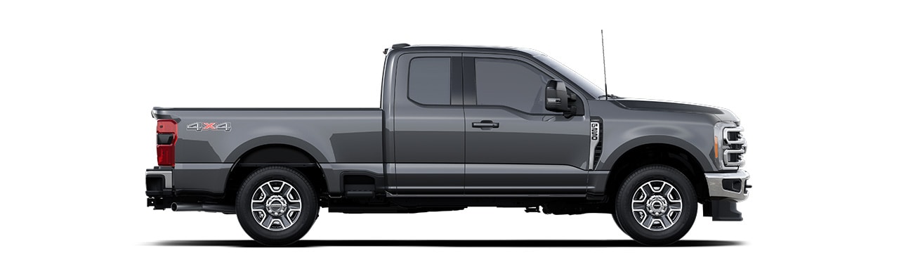 Ford Super Duty F-250 2024, Versión Lariat en Color Carbonized Gray Metallic