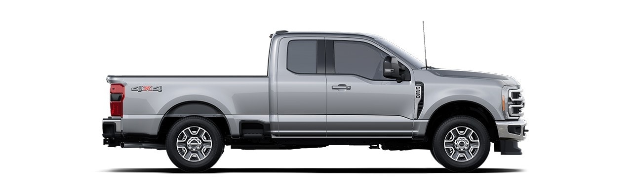 Ford Super Duty F-250 2024, Versión Lariat en Color Iconic Silver Metallic