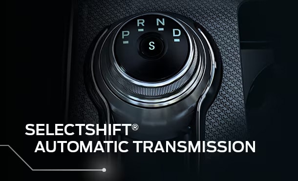 SelectShift Automatic Transmission enables optimal performance and efficiency of the Ford Vehicle