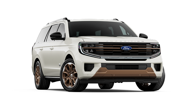 SUV Ford Expedition King Ranch 2026, con diferentes características al estilo southwest
