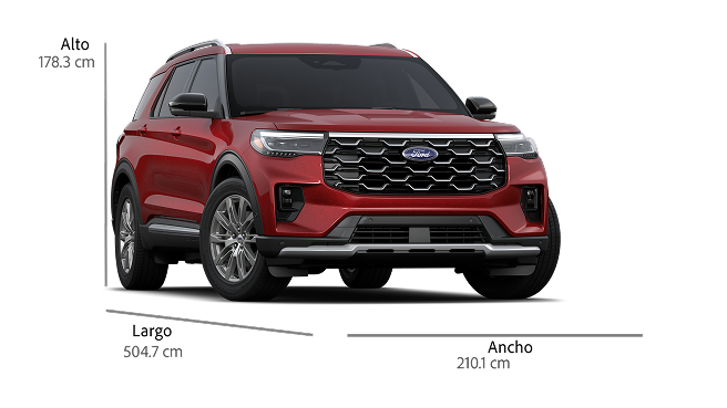 Ford Explorer Platinum 2026, consulta especificaciones y datos técnicos, disponible en Puerto Rico
