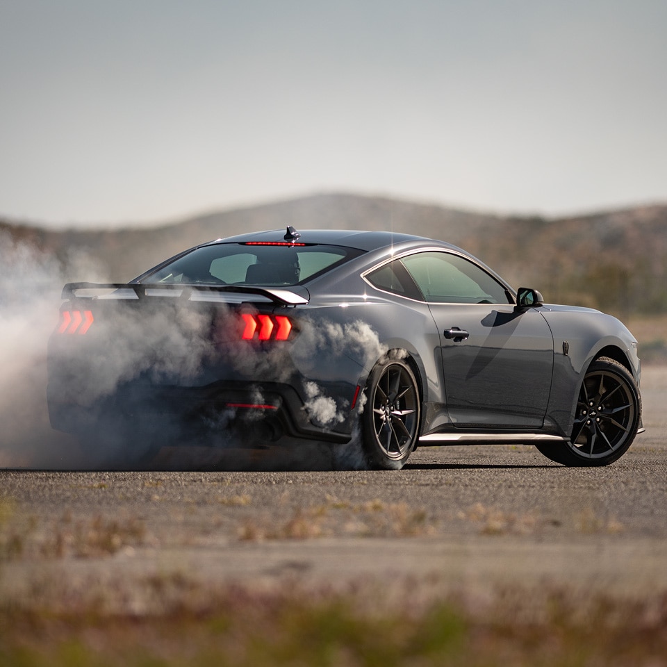 El imponente motor del vehículo deportivo Ford Mustang Dark Horse 2026 en Puerto Rico