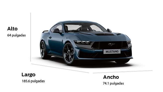 Consulta las especificaciones y datos técnicos de Ford Mustang Dark Horse 2026