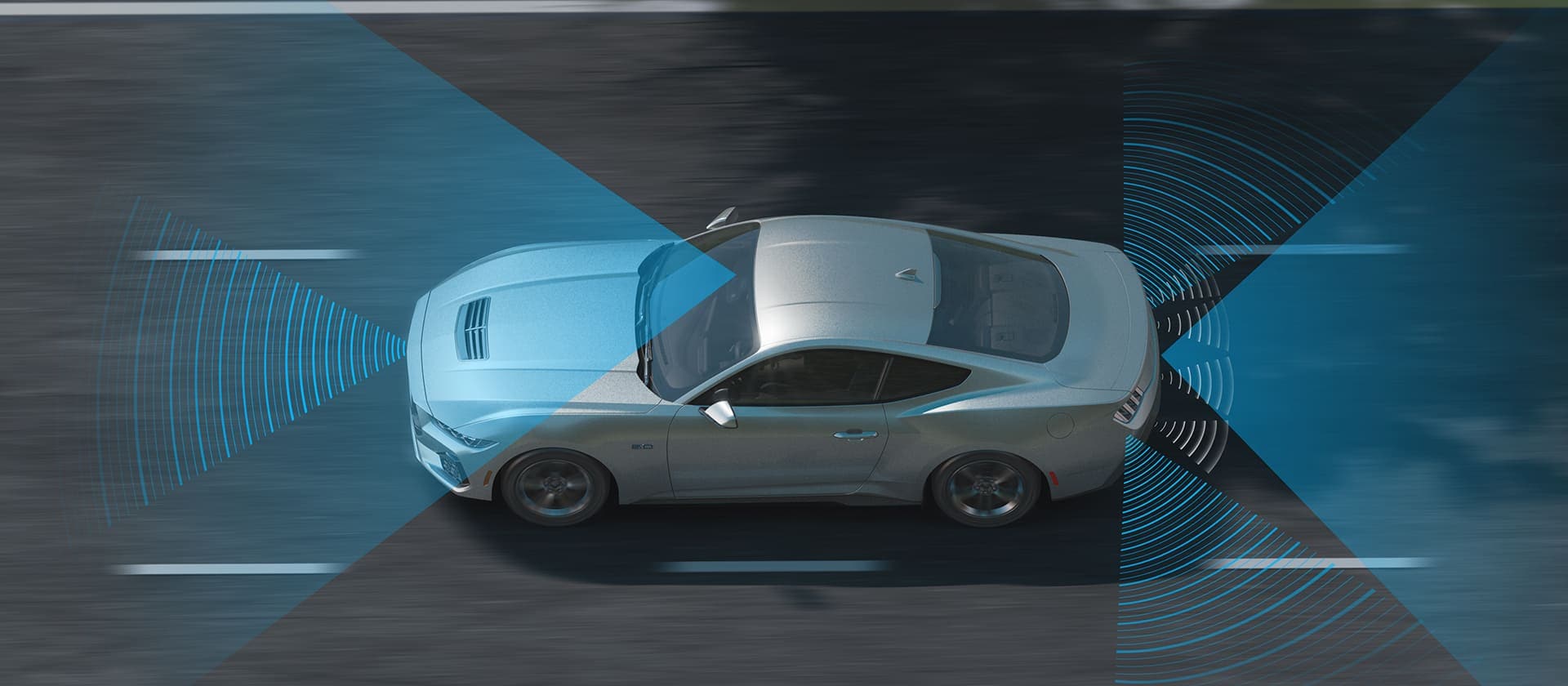 Ford Mustang 2025 en Puerto Rico con tecnología BLIS y alerta de tráfico cruzado