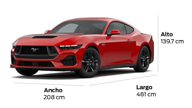 Ford Mustang GT 2025, consulta sus especificaciones y datos técnicos, disponible en Puerto Rico