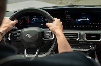 New 2024 Ford Mustang, Sports Car Equipped with Paddle Shifters on the Steering Wheel
