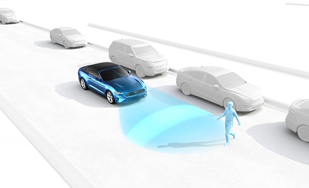 Discover the Safety provided by Pre-Collision Assist in the New 2024 Ford Mustang