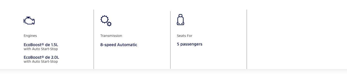 Learn about engine, transmission, and power of Ford Escape 2025, in Puerto Rico
