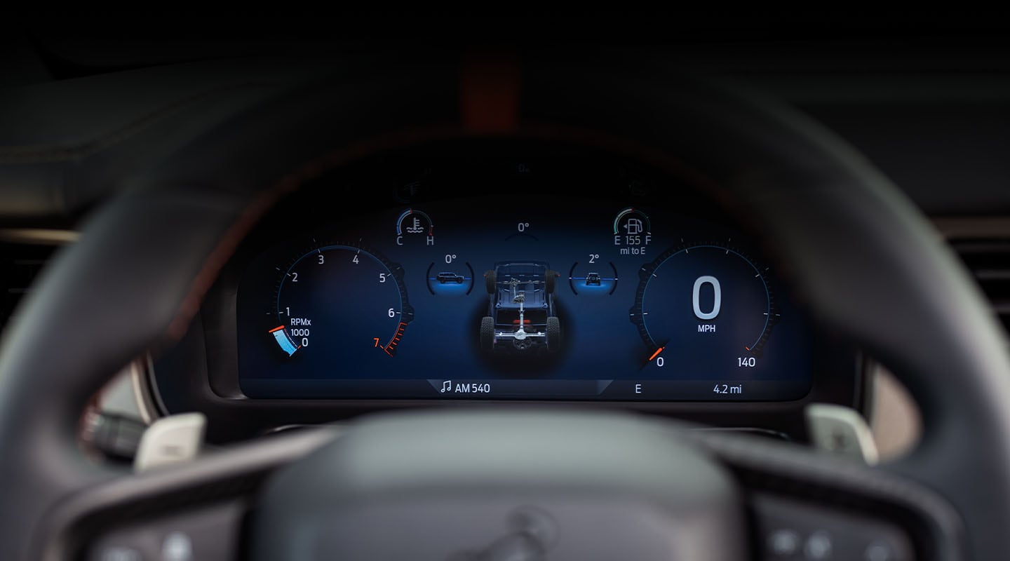 Ford Bronco Raptor 2025 allows tracing routes with GPS and measuring performance