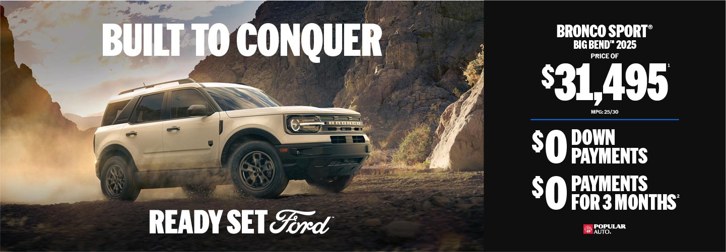 Buy Ford Bronco Sport for $31,495, in Puerto Rico. Learn about the promotion