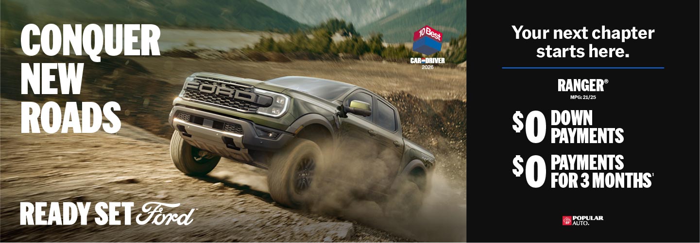 Buy the Ford Ranger pickup in Puerto Rico without paying for three months
