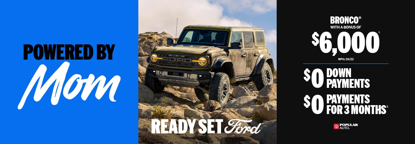 Buy Ford Bronco in Puerto Rico with a bonus of six thousand dollars. Take advantage of the offer