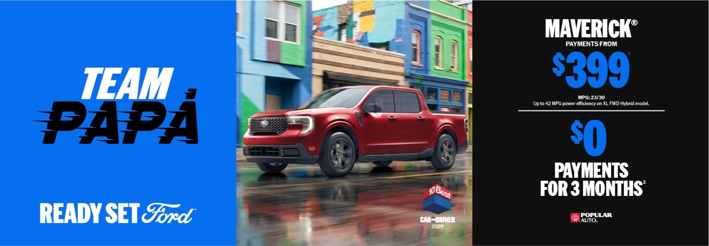 Buy the Maverick pickup in Puerto Rico without paying for three months and small payments