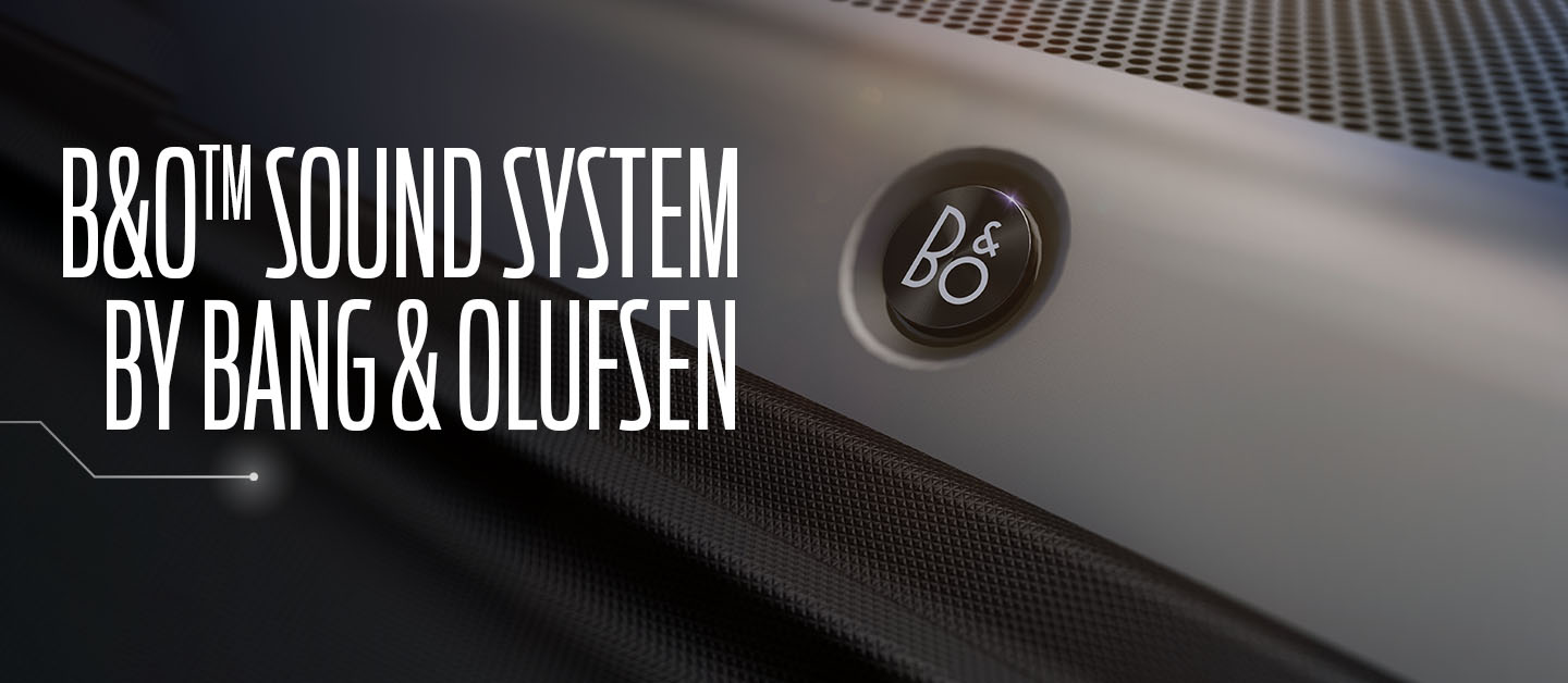 The B&O Sound System by Bang and Olufsen provides an extraordinary listening experience
