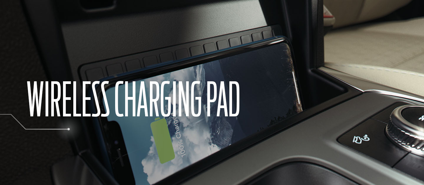 The Ford Wireless Charging Pad allows you to keep your devices connected and up to date
