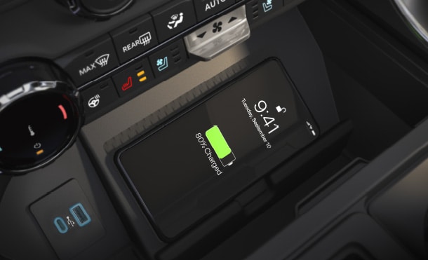 2023 Ford F-150 equipped with Wireless Charger for Smartphones