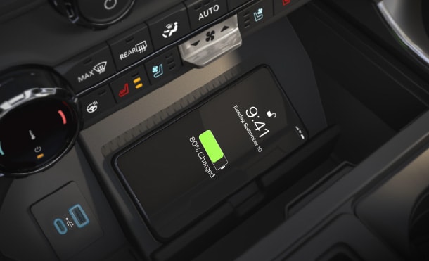 2023 Ford F-150 with Wireless Charger for Mobile Devices. Discover it!