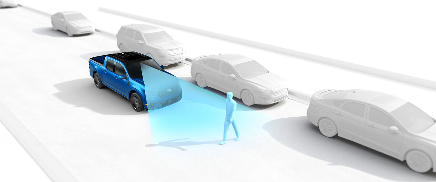 Ford Maverick 2025 has safety systems such as post-collision braking