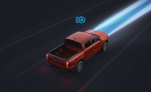 Discover the Auto High Beam Headlamp Assist Equipped on the 2024 Ford Ranger