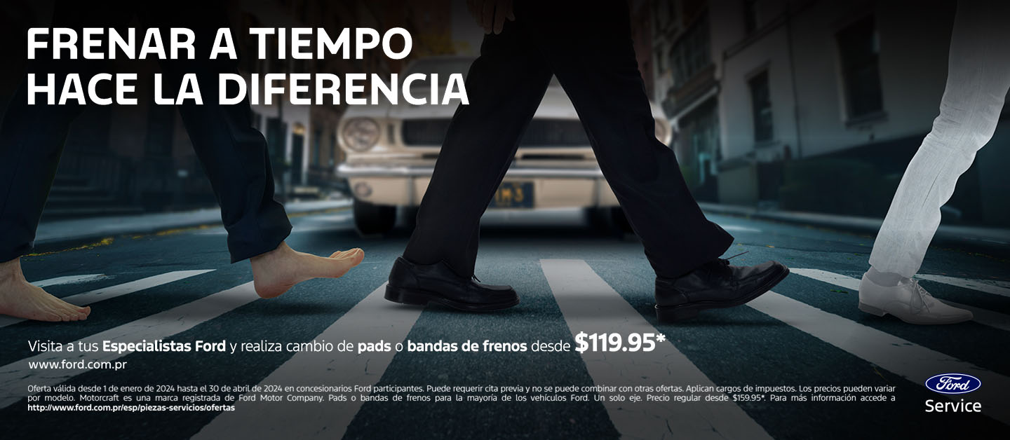 Visita tu Concesionario Ford y Realiza el Mantenimiento de Frenos, Pads o Tacones de tu Vehículo