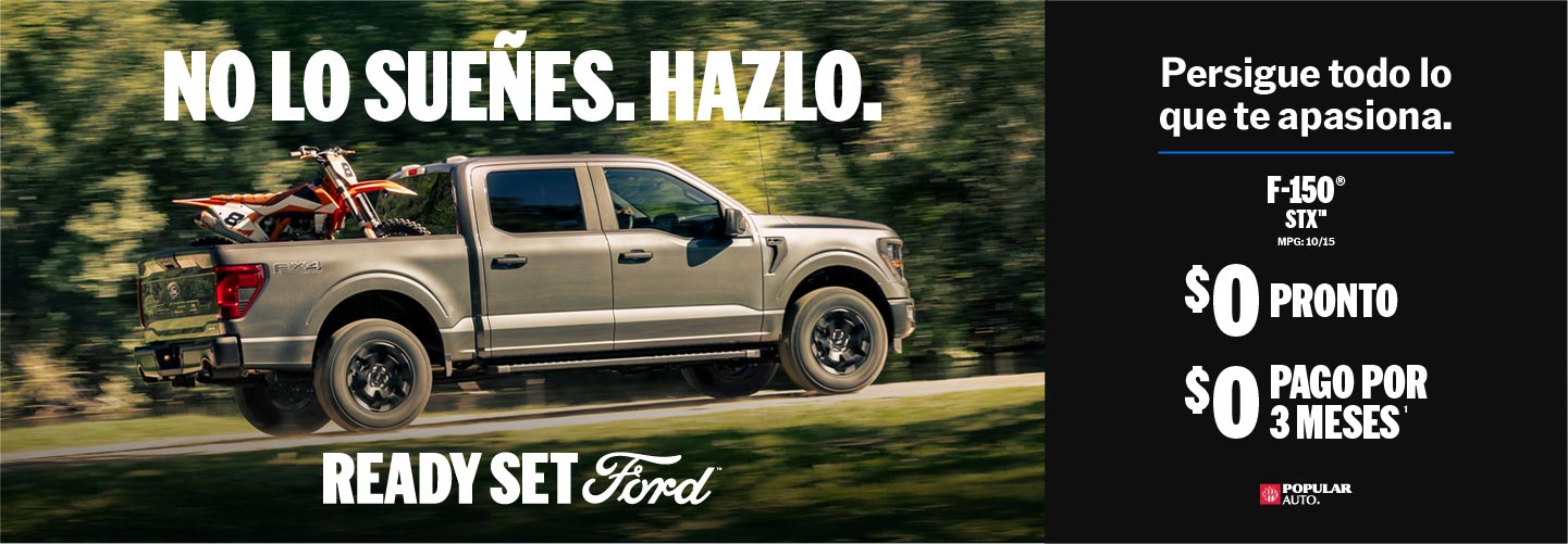 Compra en Puerto Rico la pickup F-150 STX sin pagar durante tres meses