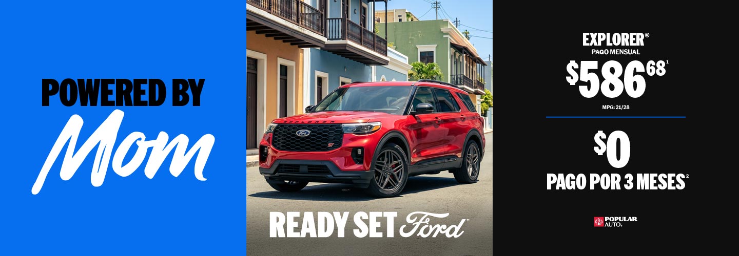 Compra en Puerto Rico la pickup Ford Explorer pagando mensualmente 586 dólares