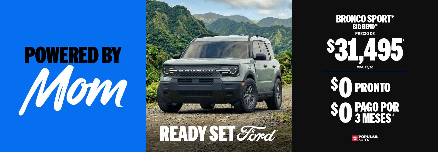 Compra en Puerto Rico Ford Bronco Sport a precio más bajo y accesible