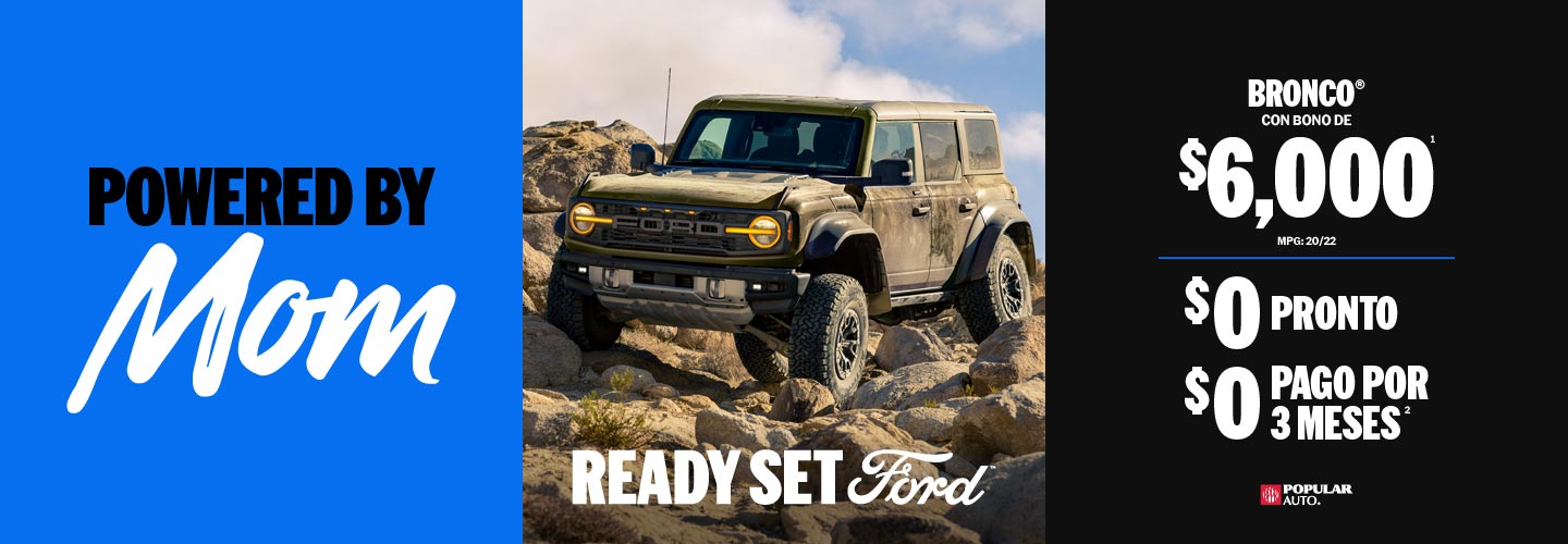 Compra Ford Bronco en Puerto Rico con bono de seis mil dólares. Aprovecha oferta