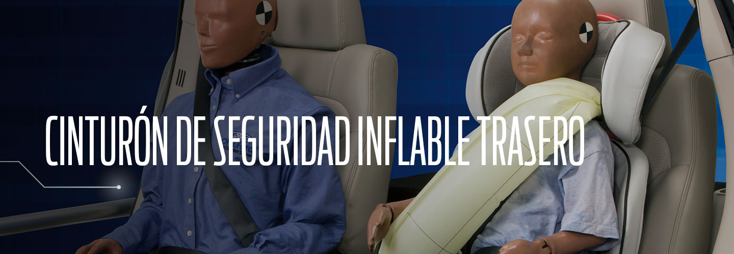 Los Cinturones de Seguridad Inflables Ford ofrecen un alto nivel de protección para los pasajeros