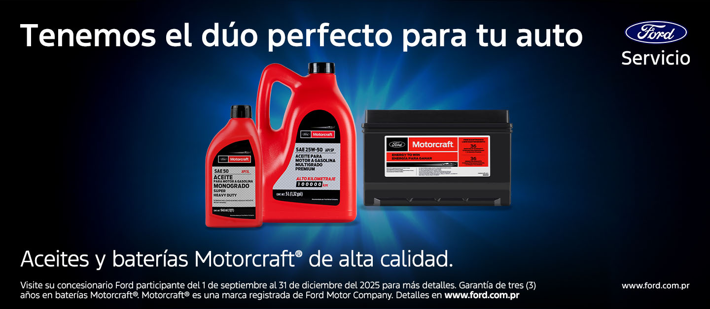 Promociones, descuentos y ahorros en piezas, respuestos y mantenimiento en Ford Puerto Rico