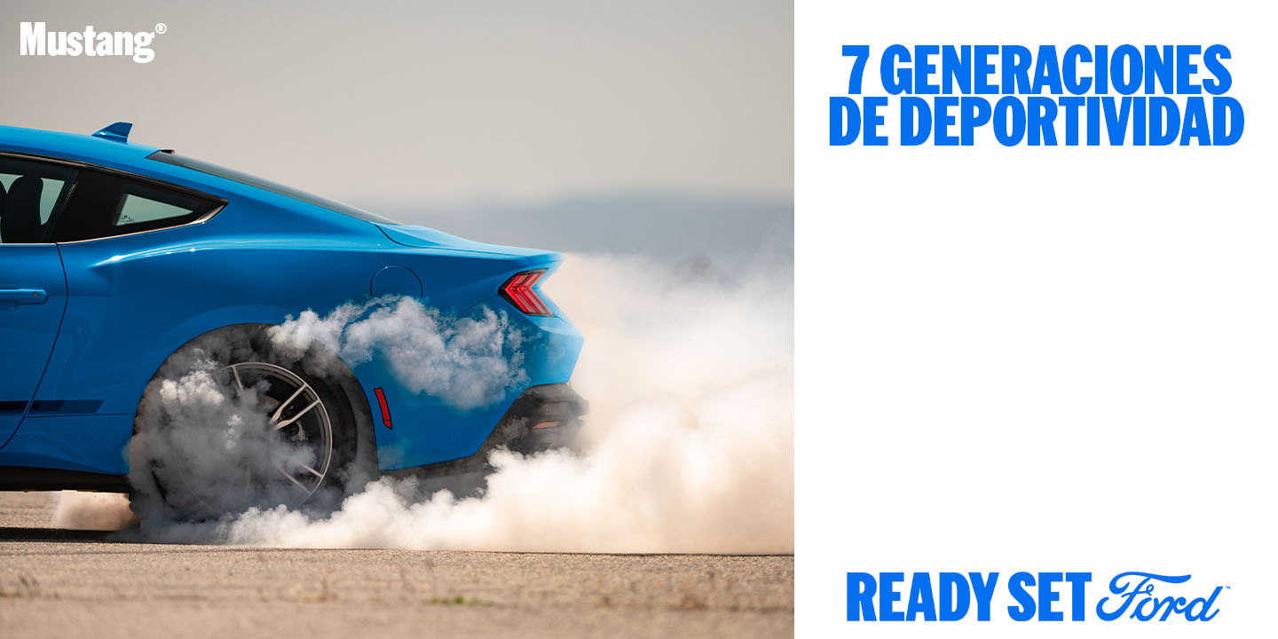 Capacidades, diseño, tecnologías y potencia de Ford Mustang, auto deportivo y carreras