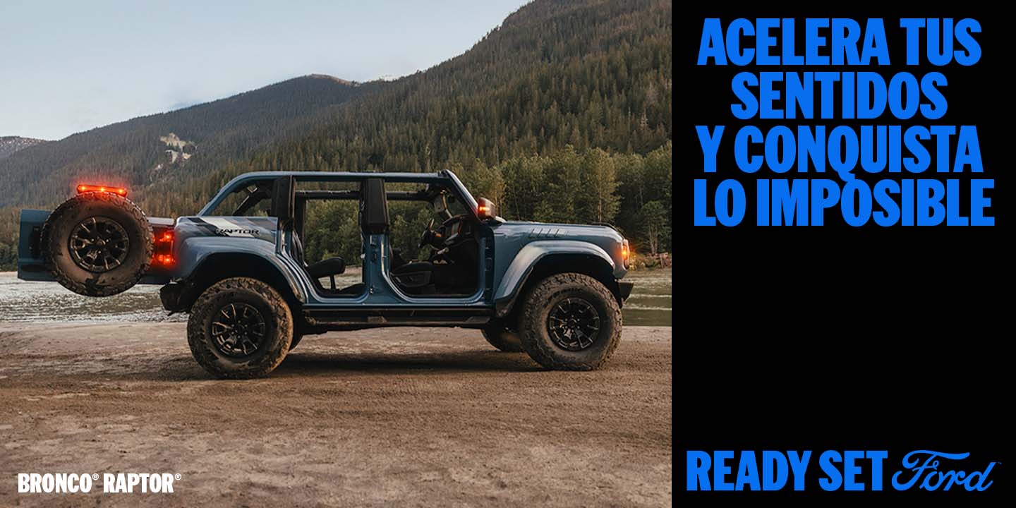 Descubre capacidades, diseño, tecnologías y potencia de Ford Bronco Raptor, SUV 4x4 para todoterreno