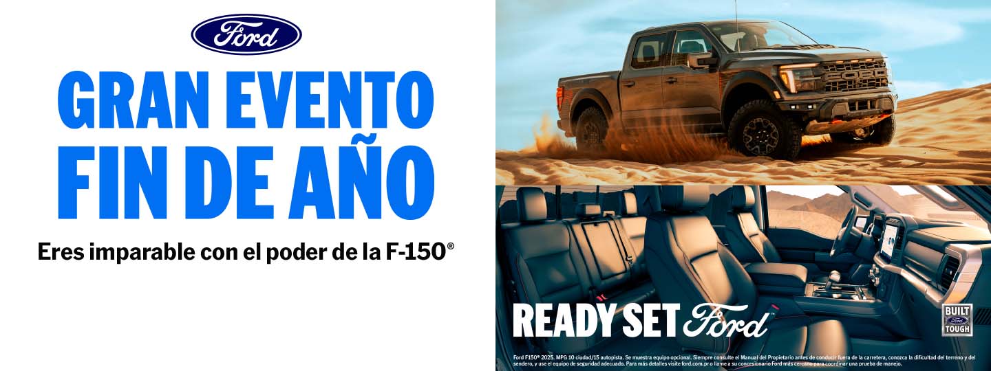 Descuentos, bonos, precios especiales y créditos para comprar Ford F-150, en Puerto Rico